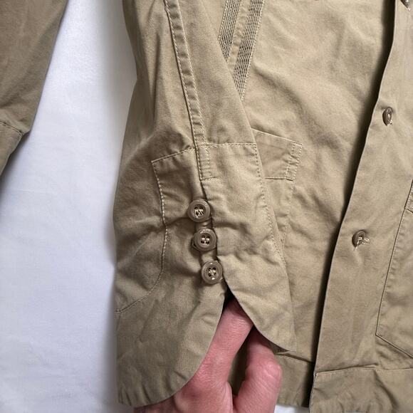 Monitaly x Camisería Canul Guayabera Shirt — Khaki Poplin Vancloth, Size Small - Picture 6 of 14